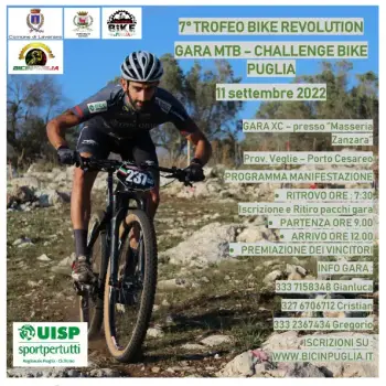 Bicinpuglia, tornano le XC Challenge: domenica 11 settembre si torna nel Salento