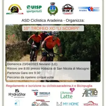 Bicinpuglia 2023, cresce l'attesa per la decima edizione del Trofeo Li Scorpi