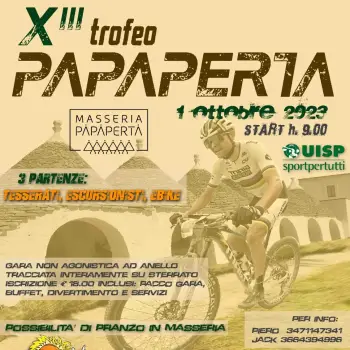 Bicinpuglia, arriva la Star Race! Domenica si va a Putignano per il XIII Trofeo Masseria Papaperta MTB